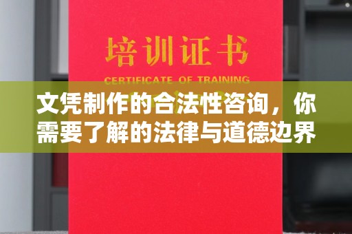 新津文凭制作的合法性咨询，你需要了解的法律与道德边界