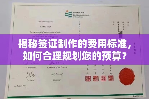 新津揭秘签证制作的费用标准，如何合理规划您的预算？