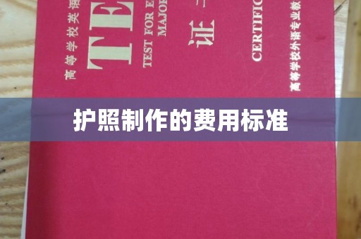 新津护照制作的费用标准