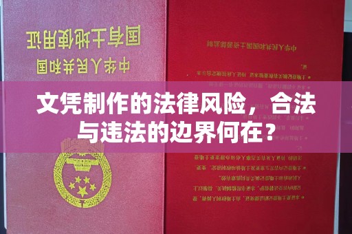 新津文凭制作的法律风险，合法与违法的边界何在？